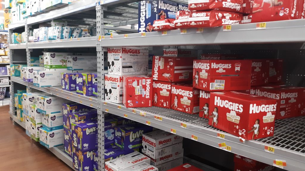 walmart diaper aisle