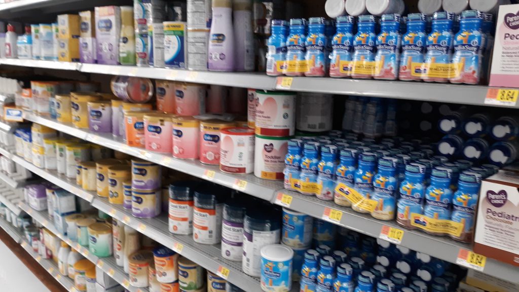 baby formula aisle